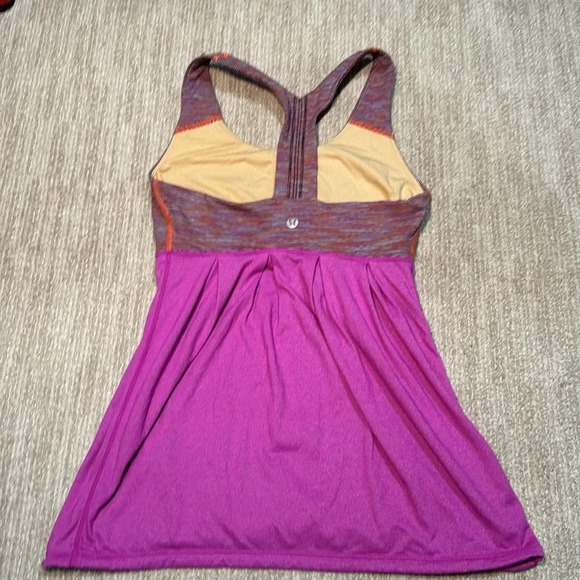 Lululemon Racerback Tank Top Heathered Ultra Violet Woman’s Size 4 - Picture 6 of 13